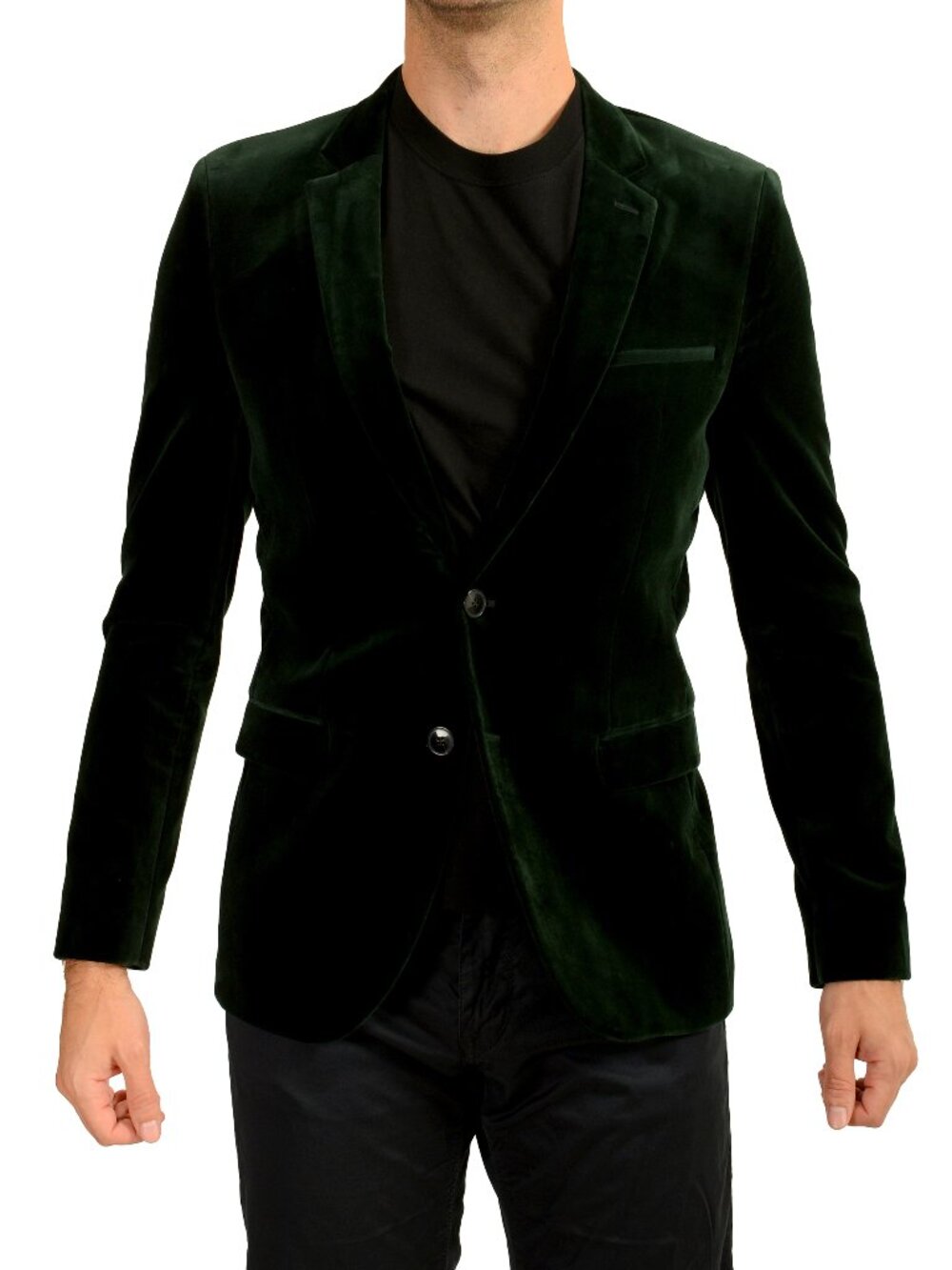 Hugo Boss Men's "Arti232" Emerald Green Velour Sport Coat Blazer US 38R IT 48R
